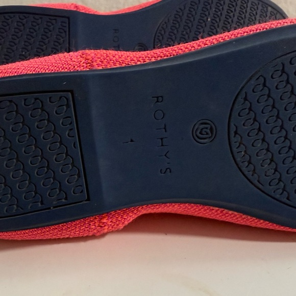 Rothy's Bold Pink and Blue Loafers - Picture 8 of 8